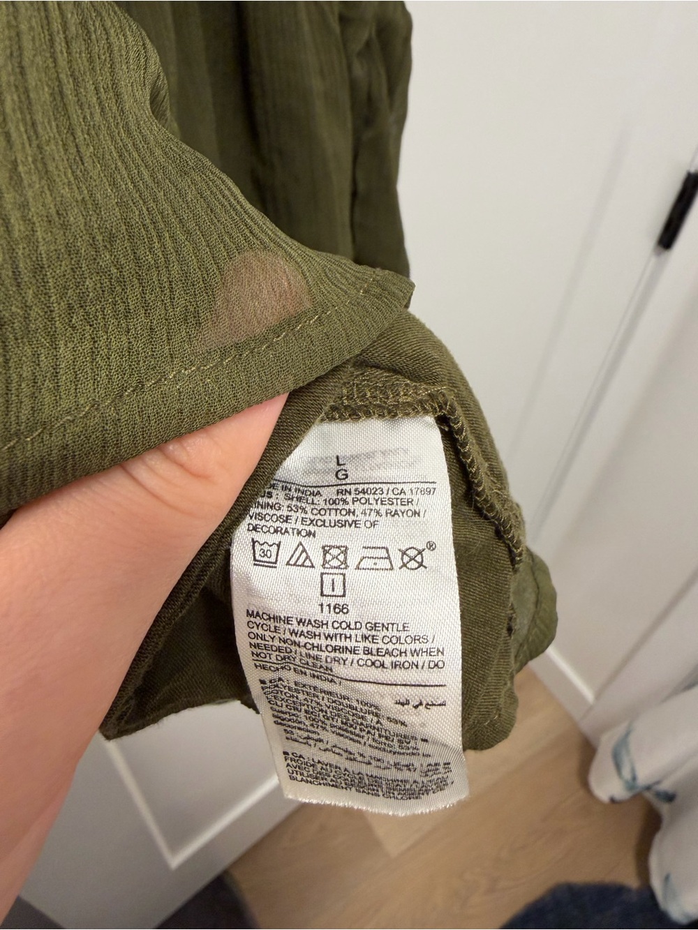 Old Navy Olive Green Ruffled Strap Tank Top - Picture 4 of 4